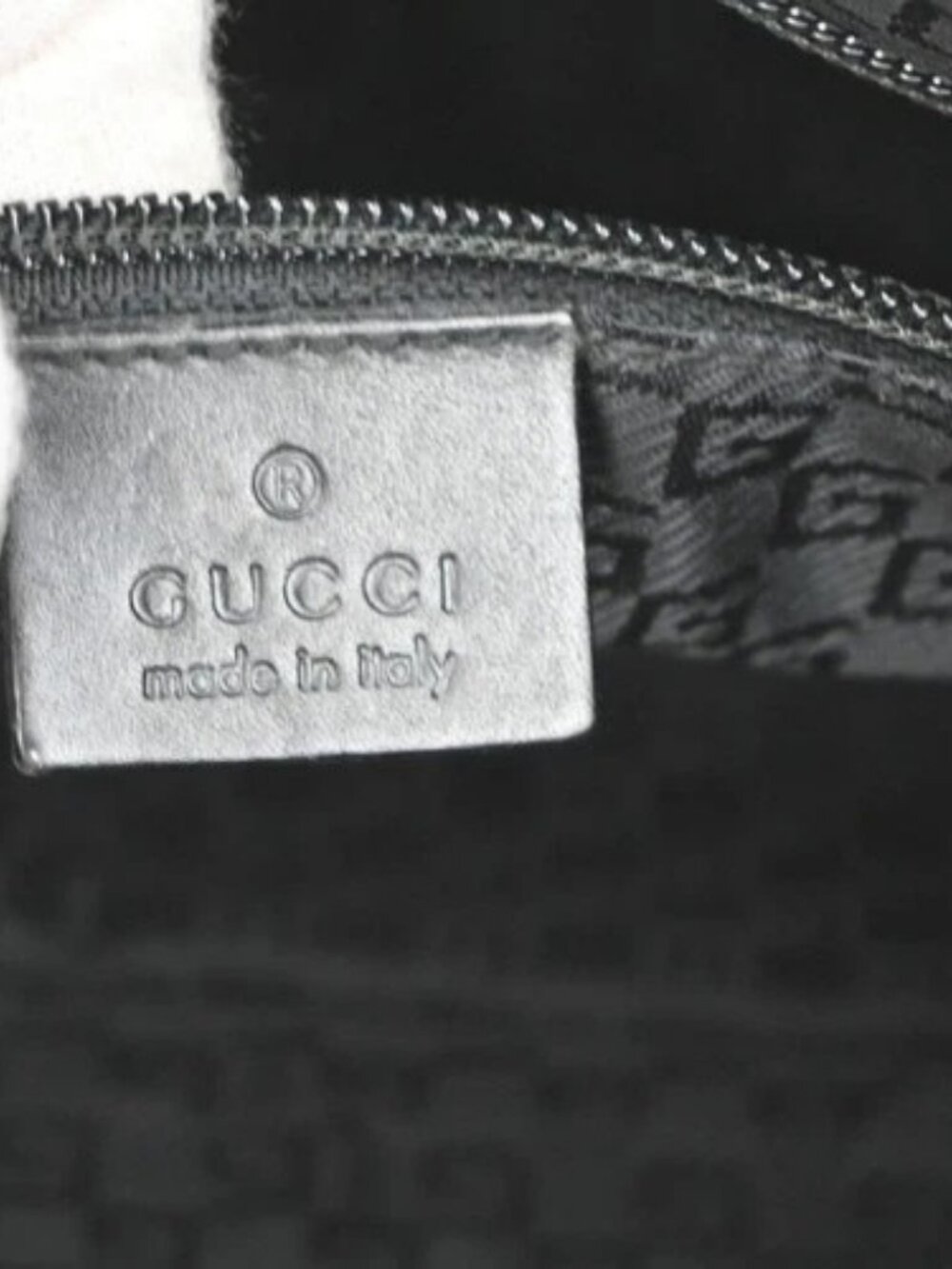 GUCCI Logo Shoulder Hobo Bag Leather Black GHW Italy 62KD276 - Picture 14 of 15